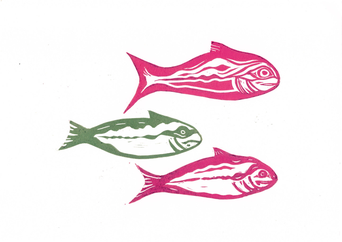 three fish.