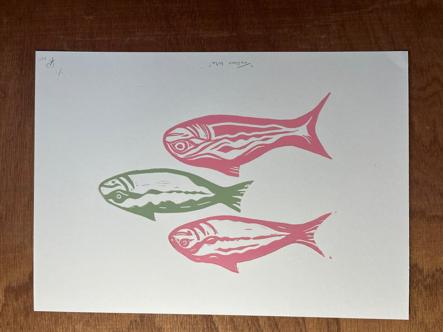 Fish Print - Original Hand printed Fish Prints - Free UK Delivery