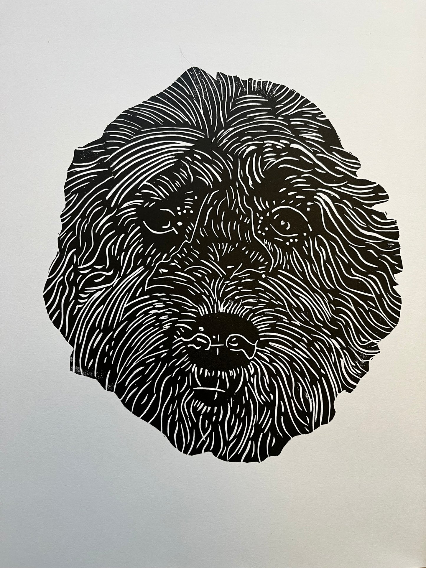 Handprinted Cockapoo Print