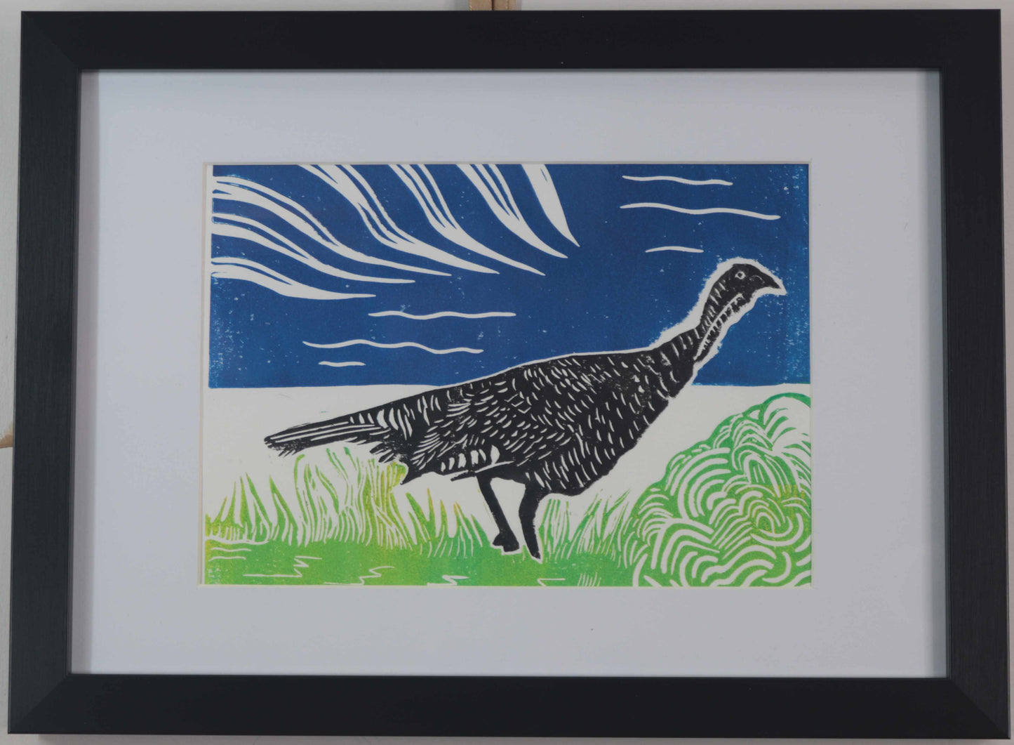 Turkey Print -Handprinted Handmade "Freedom" Linocut relief print. A4 From £10