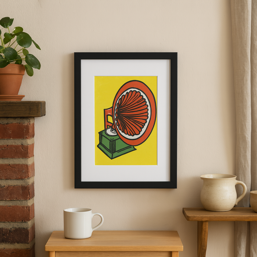 Handprinted Gramophone Print - Limited Edition of 10 - From £19.99