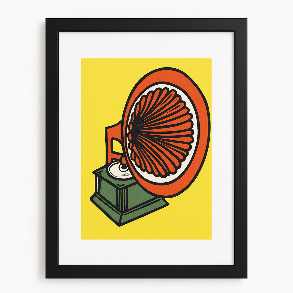 Handprinted Gramophone Print - Limited Edition of 10 - From £19.99