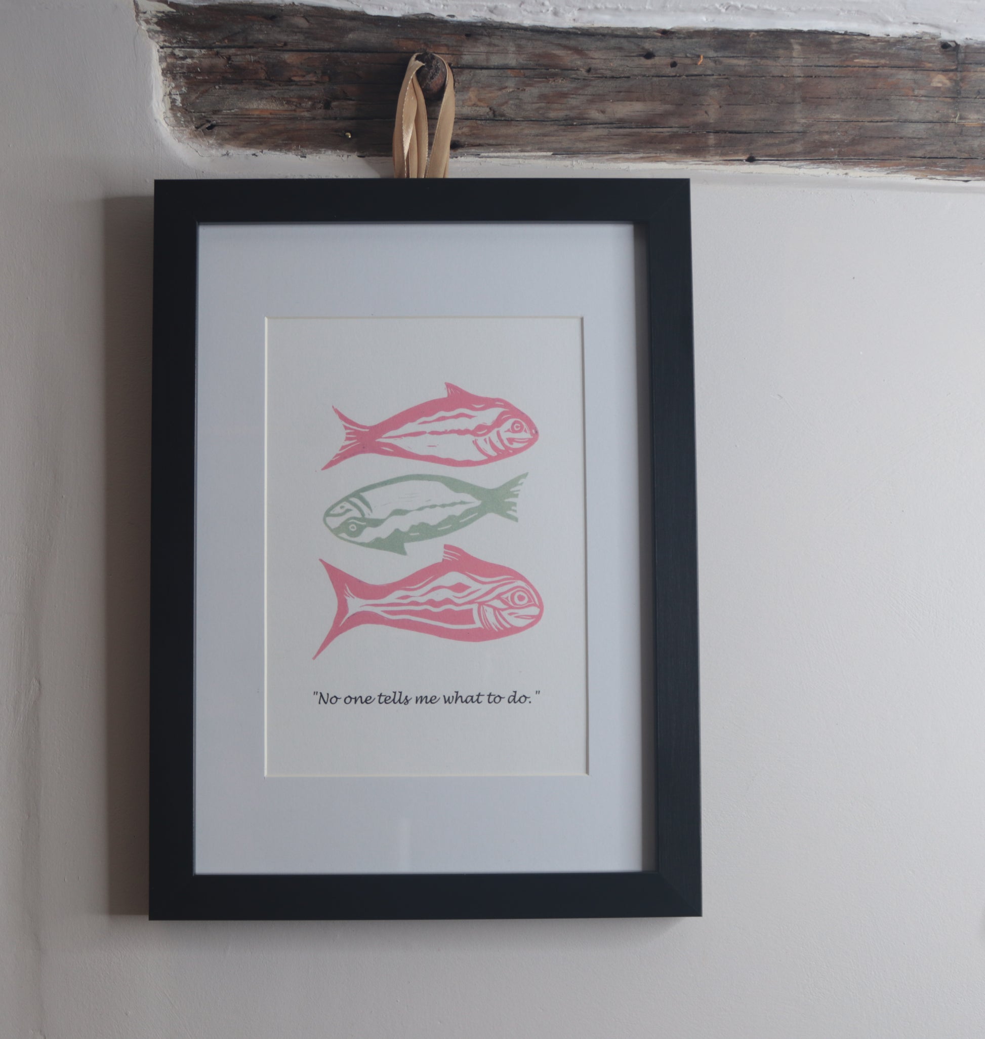 Framed A4 fish