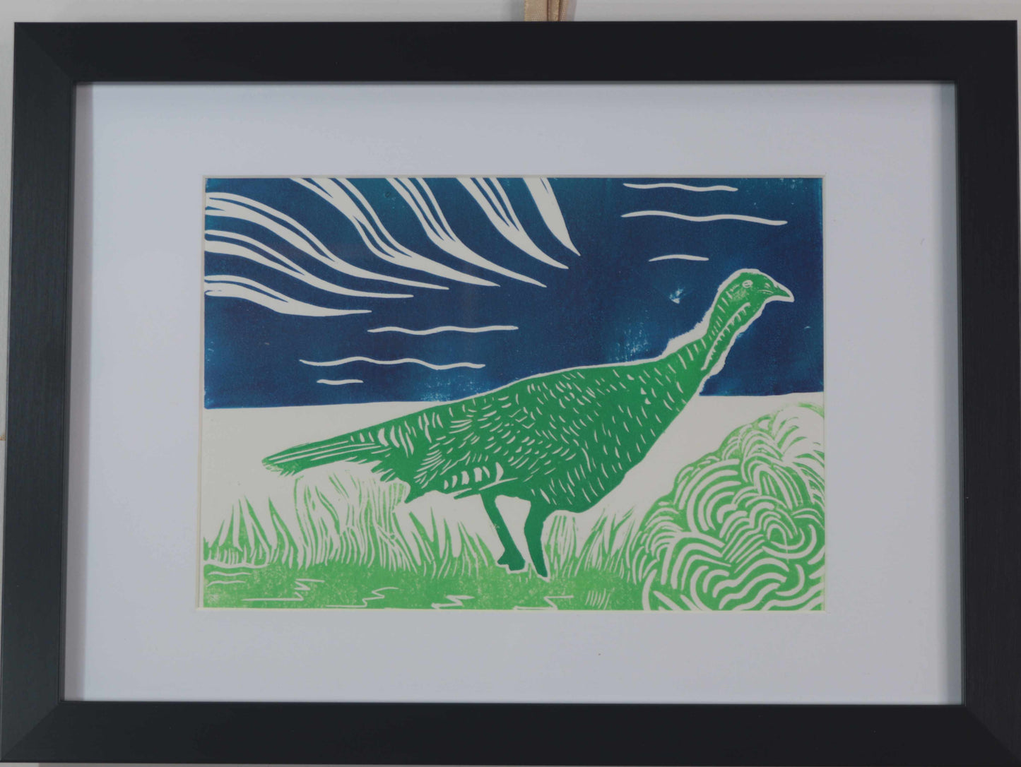 Turkey Print -Handprinted Handmade "Freedom" Linocut relief print. A4 From £10