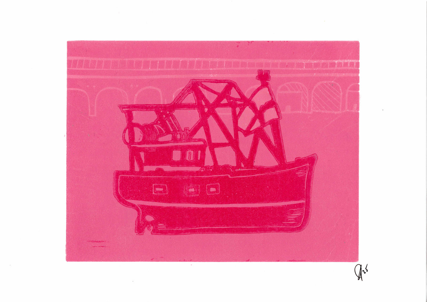Trawler in Folkestone Harbour - A4 from £10