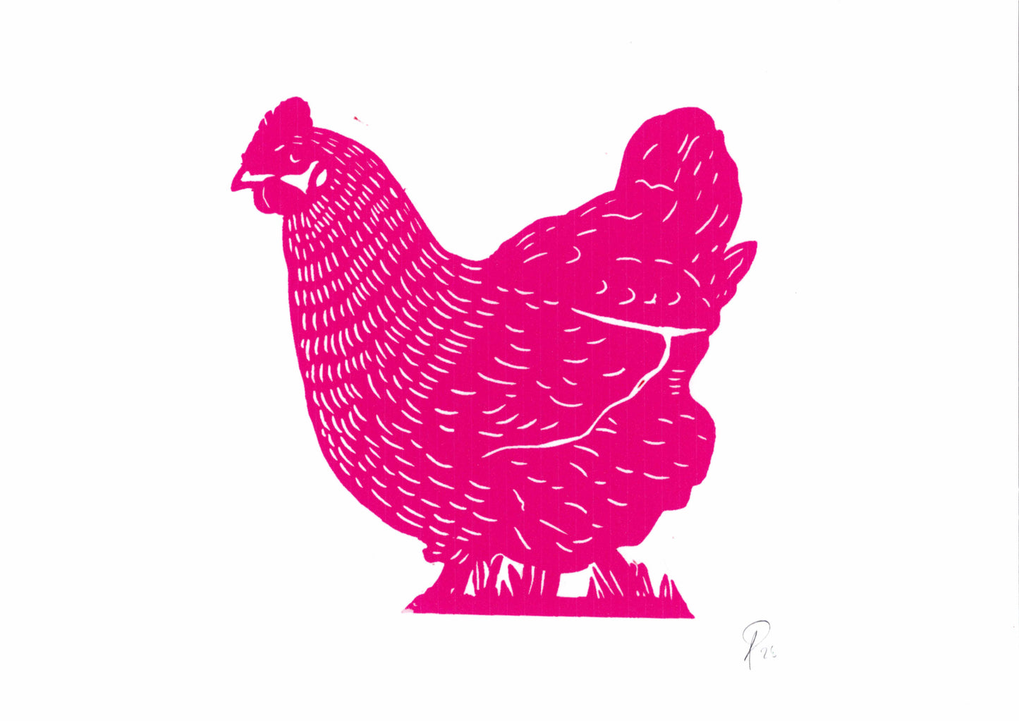 Hen Print - Handmade Linocut - Original Handmade and handprinted  From £10