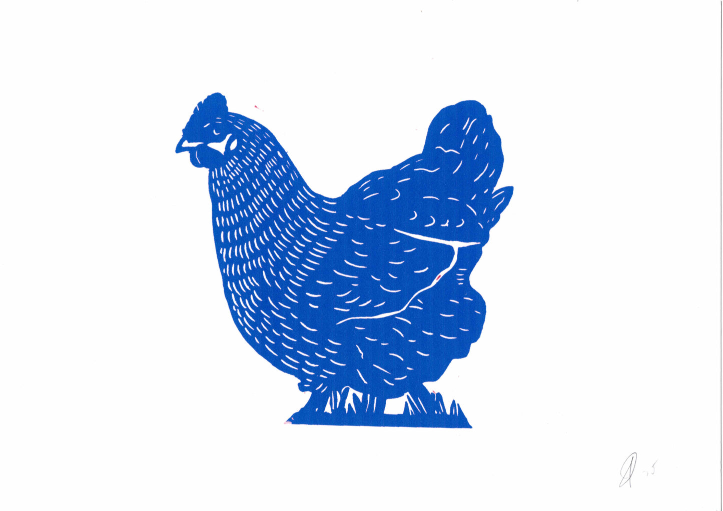 Hen Print - Handmade Linocut - Original Handmade and handprinted  From £10
